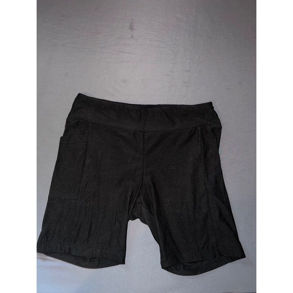 No Boundaries Womens Black Bike Shorts Side Pockets Size Large 11-13 Activewear